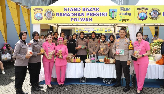 Produk Bazar Ramadan Presisi Polres Kediri Ludes Diserbu Warga
