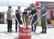 Kejari Brebes Musnahkan Barang Bukti dari 33 Tindak Pidana Umum