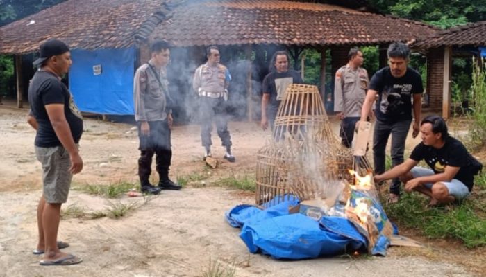 Tegas, Polres Ponorogo Bubarkan Judi Sabung Ayam dan Dadu di Tiga Titik