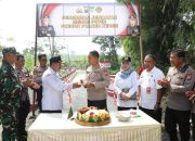 Rampung Dalam 5 Hari, Kapolres Kediri Resmikan Jembatan Merah Putih Presisi
