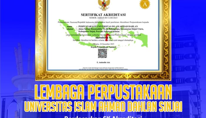 Membanggakan, Perpustakaan UIAD Sinjai Resmi Terakreditasi A