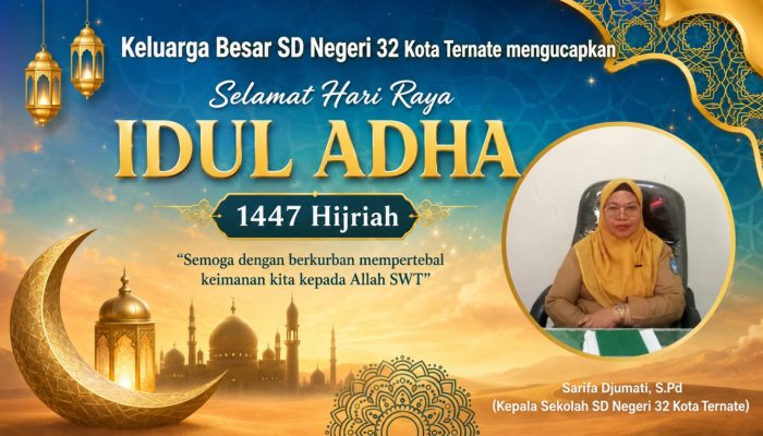 SD Negeri 32 Kota Ternate Kembali Rayakan Idul Adha