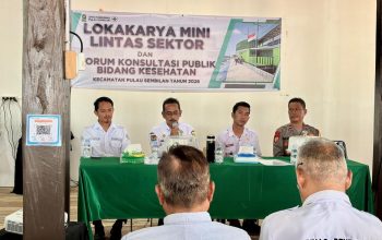 Lokmin Lintas Sektor & Forum Konsultasi Publik Kesehatan 2026 Digelar di Puskesmas Pulau Sembilan