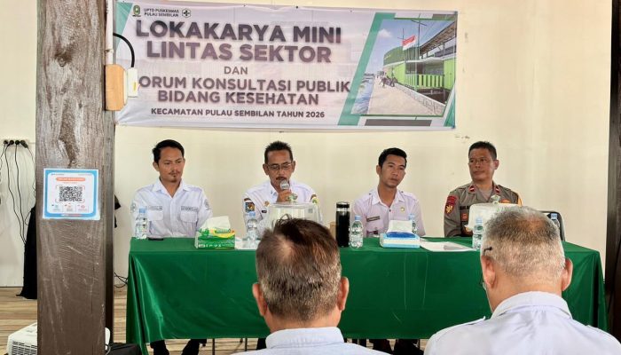 Lokmin Lintas Sektor & Forum Konsultasi Publik Kesehatan 2026 Digelar di Puskesmas Pulau Sembilan